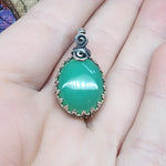 Caribbean Green Gem Chrysoprase Pendant Necklace - Rock Your World 