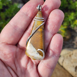 Oregon Polka Dot Agate Pendant in Sterling Silver