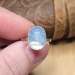 5ct Rose Cut Lavender Moon Quartz Ring sz 7.5 – Sterling Silver