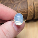 5ct Rose Cut Lavender Moon Quartz Ring sz 7.5 – Sterling Silver