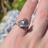 Rare Purple Tourmaline Ring sz 5.5 – Sterling Silver Natural Crystal