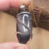 Willow Creek Jasper Pendant – Sterling Spiral & Rare Purple Core - Rock Your World 