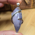 Burro Creek Agate Pendant – Desert Sky in Sterling Silver