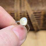 Rainbow Flash Moonstone Ring sz 5.75 – Sterling Silver