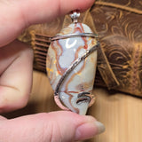 Gemfield Jasper Rhyolite Pendant – Heavy Sterling Silver - Rock Your World 