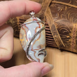 Gemfield Jasper Rhyolite Pendant – Heavy Sterling Silver - Rock Your World 