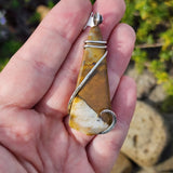 Oregon Polka Dot Agate Pendant in Sterling Silver