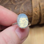5ct Rose Cut Lavender Moon Quartz Ring sz 7.5 – Sterling Silver
