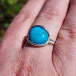 Sleeping Beauty Turquoise Ring – Sterling Silver sz 12
