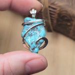 Turquoise Pendant – Sterling Silver with Rare Nugget - Rock Your World 