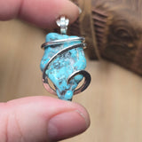 Turquoise Pendant – Sterling Silver with Rare Nugget - Rock Your World 