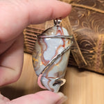 Gemfield Jasper Rhyolite Pendant – Heavy Sterling Silver - Rock Your World 