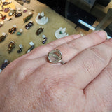 Clear Goshenite Crystal Ring in Sterling Silver Sz 10