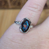 Koroit Yowah Nut Boulder Opal Ring Size 8.5 – Sterling Silver
