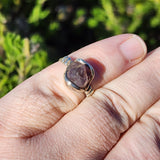 Melody Stone Crystal Super Seven Ring in Sterling Silver Sz 5