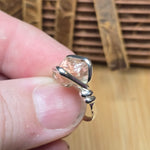 Raw Oregon Sunstone Ring with Schiller sz 6 - Sterling Silver