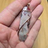 Parallax Agate Pendant in 14kt Rose Gold Fill