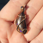 Australian Boulder Opal Pendant in 14kt Yellow Gold Fill
