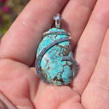 Turquoise Pendant – Sterling Silver with Ancient Calm - Rock Your World 