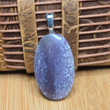 Grape Agate Pendant Botryoidal Chalcedony - Silver Tone Bail