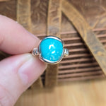 Natural Turquoise Ring sz 7 – Sterling Silver