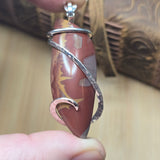 Norena Jasper Pendant – Sterling Silver with Natural Iron Bloom - Rock Your World 