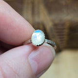Haunting Blue Moonstone Ring sz 6 – Sterling Silver