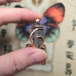 Dendritic Agate Arrowhead Pendant – Copper Wrapped