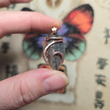 Dendritic Agate Arrowhead Pendant – Copper Wrapped