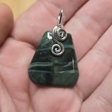 Morrisonite Picture Jasper Pendant Necklace in Sterling Silver