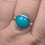 Sleeping Beauty Turquoise Ring – Sterling Silver sz 12