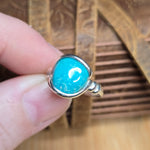 Natural Turquoise Ring sz 7 – Sterling Silver