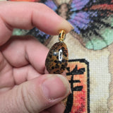 Cheetah Agate Pendant – Spotted Brazilian Stone from Apatite Mine