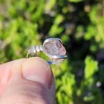 Melody Stone Crystal Super Seven Ring in Sterling Silver Sz 5