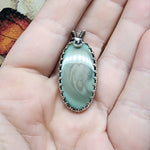 Elegant Pastel Royal Imperial Jasper Pendant in Sterling Silver