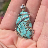 Turquoise Pendant – Sterling Silver with Ancient Calm - Rock Your World 