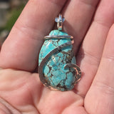 Turquoise Pendant – Sterling Silver with Ancient Calm - Rock Your World 