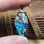 Moss Agate Aurora Opal Pendant – Recycled Copper