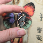 Basenite Arrowhead Pendant – Copper Wrapped Stone