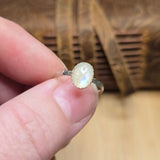 Rainbow Flash Moonstone Ring sz 5.75 – Sterling Silver