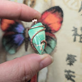 Sea Sediment Jasper Pendant – Copper Wrap