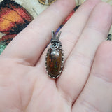 Australian Boulder Opal Pendant in Sterling Silver