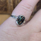 Koroit Boulder Opal Ring sz 8 – Sterling Silver