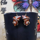 Geometric Noreena Jasper Earrings in 14kt Yellow Gold Fill