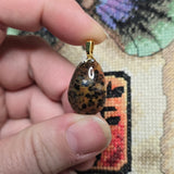 Cheetah Agate Pendant – Spotted Brazilian Stone from Apatite Mine