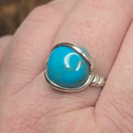 Sleeping Beauty Turquoise Ring – Sterling Silver sz 12