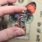 Dendritic Agate Arrowhead Pendant – Copper Wrapped