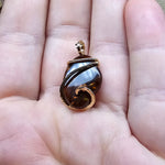 Bubbily Mexican Fire Agate Pendant in 14kt Yellow Gold Filled