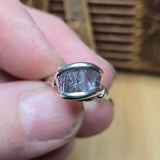 Rare Purple Tourmaline Ring sz 5.5 – Sterling Silver Natural Crystal