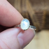 Haunting Blue Moonstone Ring sz 6 – Sterling Silver